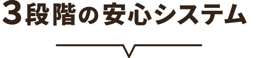 ５段階の安心システム